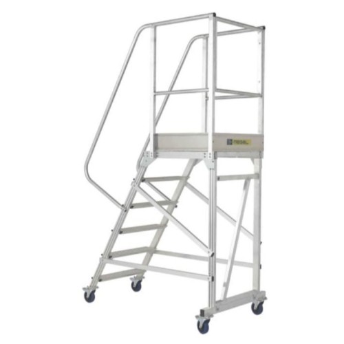 Вышка - стремянка разборная на колесах (150 кг) MEGAL ВС-3.0