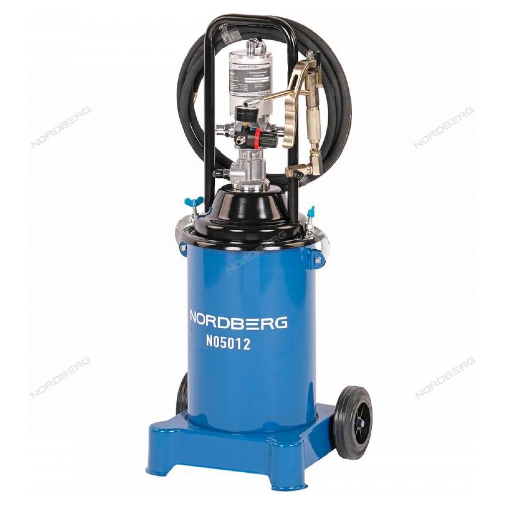Установка пневматическая для раздачи густой смазки с баком, 12 л NORDBERG NO5012