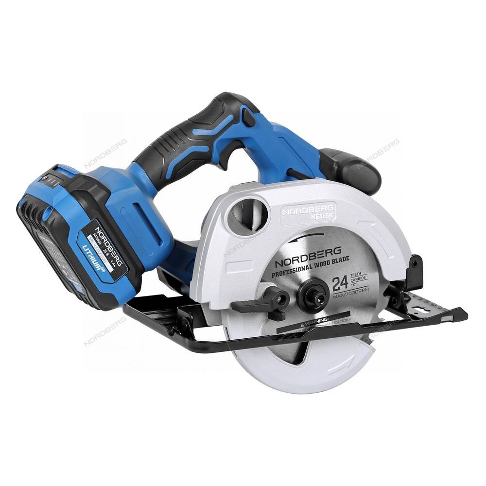 Дисковая пила аккумуляторная, диск 165 мм NORDBERG NE365K