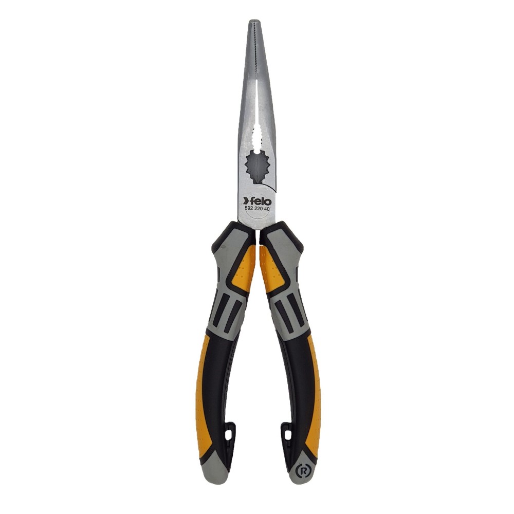 Felo Длинногубцы угловые с резцом 205 мм 59222040