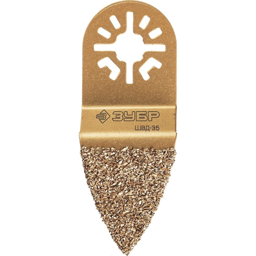 ЗУБР ШВД-35 UniLock, 35 мм, OIS-хвост., двусторонняя, насадка дельтовидная шлифовальная, Профессионал (15563-35)