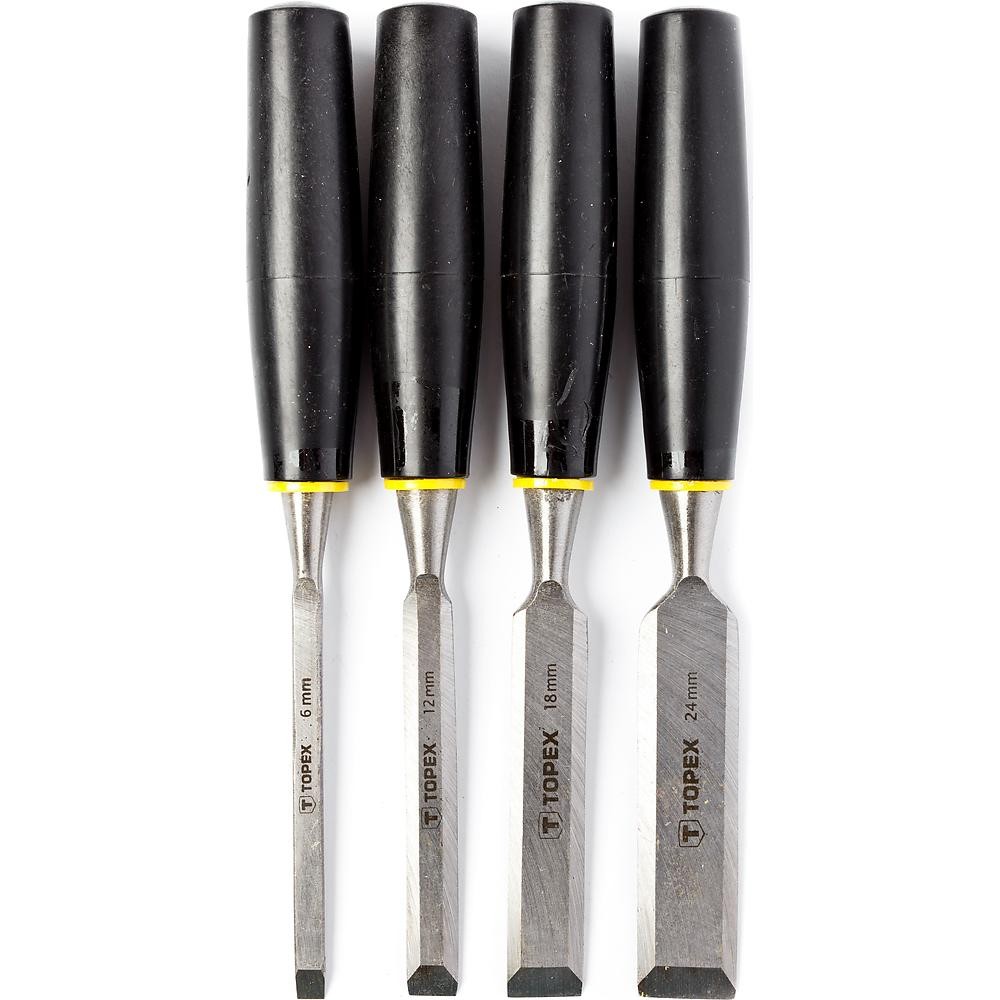 Набор стамесок Topex 6-24мм 4шт 09A310