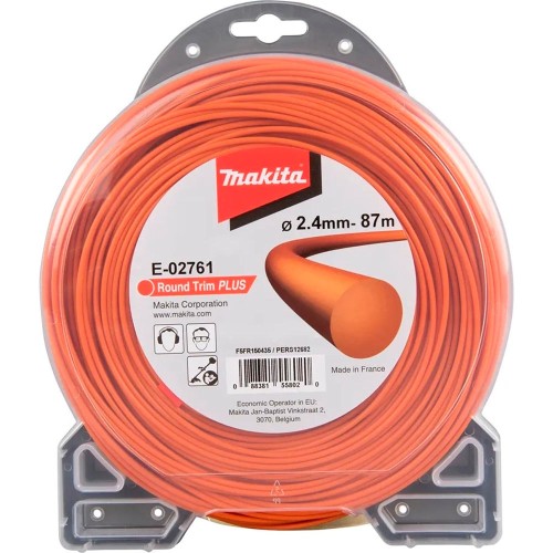 Леска для триммера Makita 2.4мм круглая 87м (E-02761)