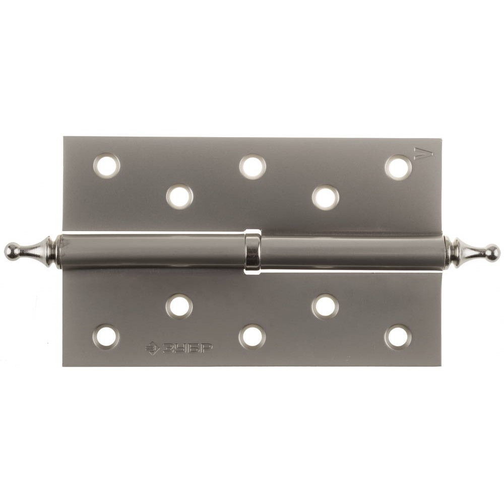 ЗУБР 125 х 75 х 2.5 мм, разъемная, левая, цвет матовый никель (PN), 2 шт, карточная петля (37605-125-4L)