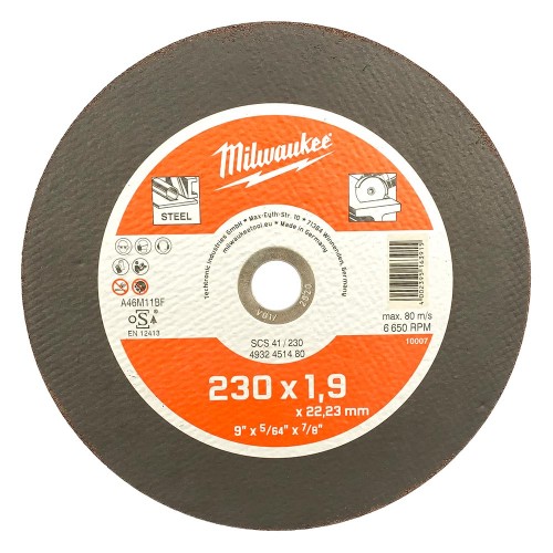 Круг отрезной по металлу Milwaukee SCS 230x1.9x22.2мм (480)