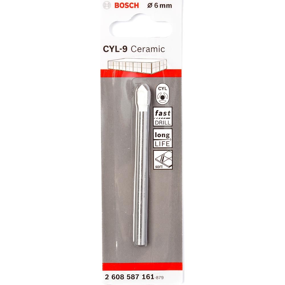 Сверло по стеклу и кафелю Bosch CYL-9 6х80мм (161)