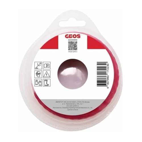Леска для триммера GEOS 2.4мм витая 15м (213992)