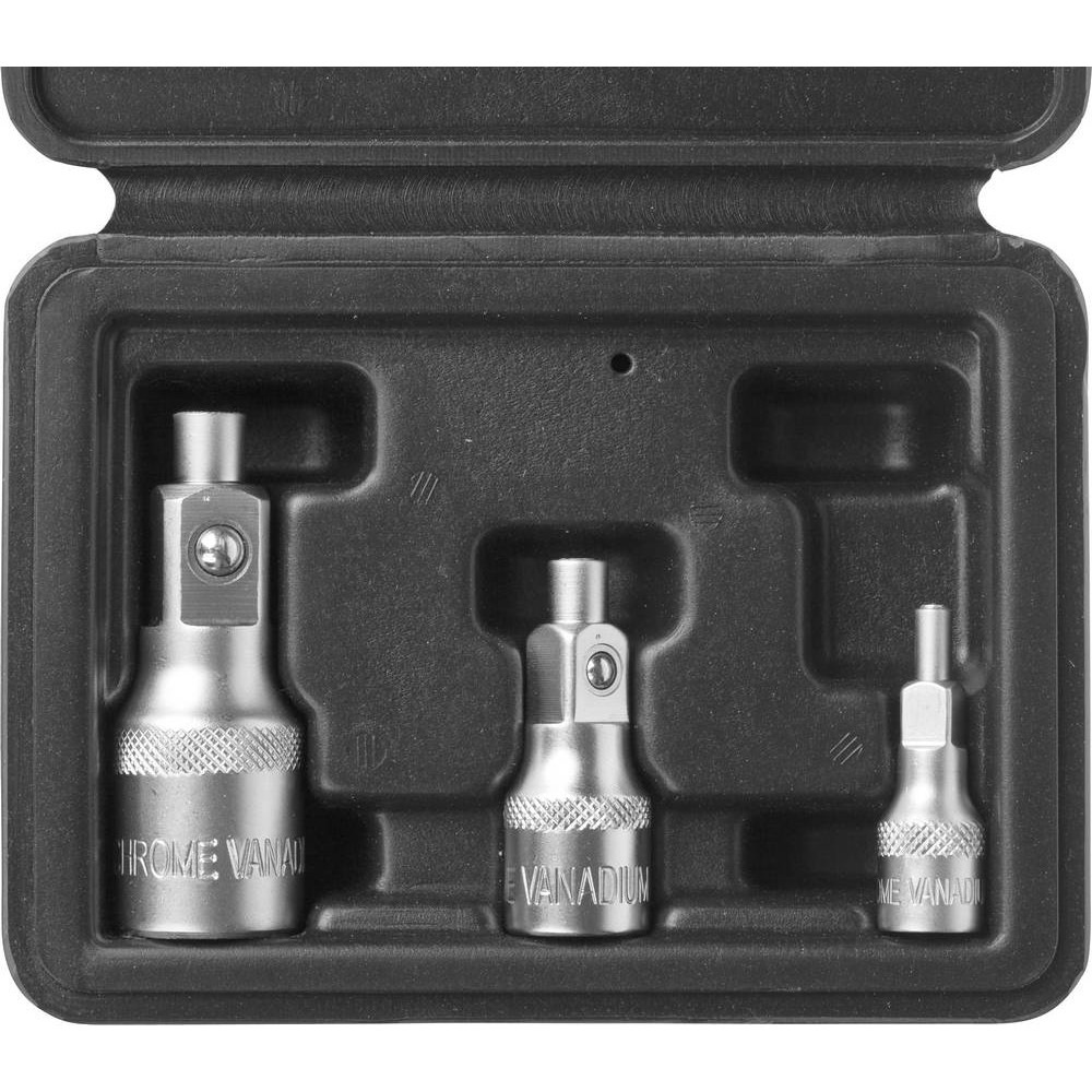 ЗУБР 1/2_, 3/8_, 1/4_, 3 шт, набор магнитных адаптеров (27712-H3)