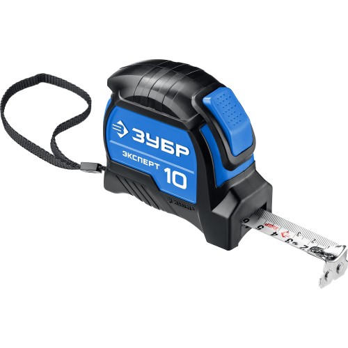 ЗУБР ЭКСПЕРТ, 10 м х 25 мм, рулетка с автостопом, Профессионал (34057-10-25)
