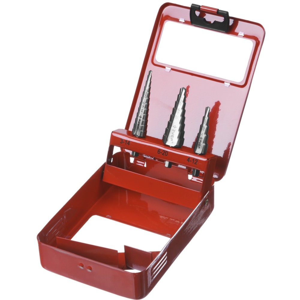 3-20 мм, 3 шт, сталь Р4М2, набор ступенчатых сверл (29665-3-20-H3)