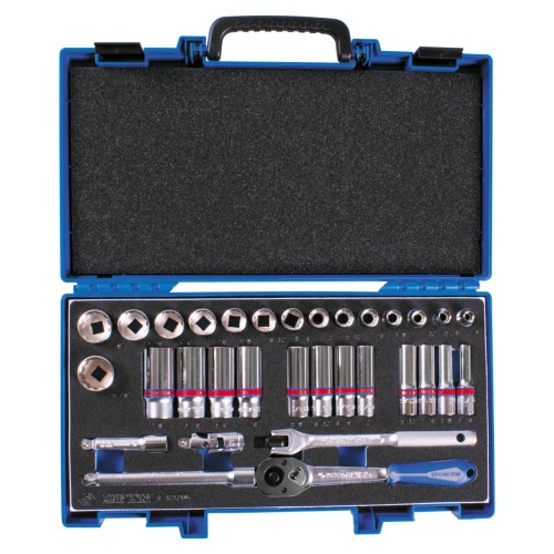 Набор торцевых головок с принадлежностями 3/8", двенадцатигранные, 1/4"-15/16" мм, 32 предмета KING