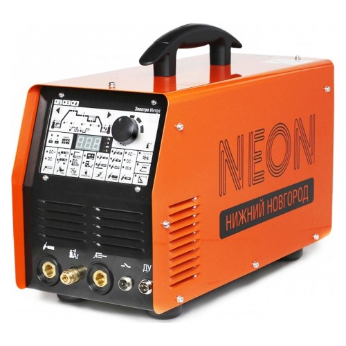 Аппарат сварочный инверторный NEON ВД-201 АД (AC\DC, 220, горелка) аттестован НАКС