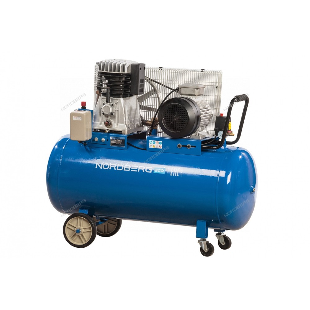 Компрессор поршневой с ременным приводом, объем 200 л NORDBERG ECO NCE200/520