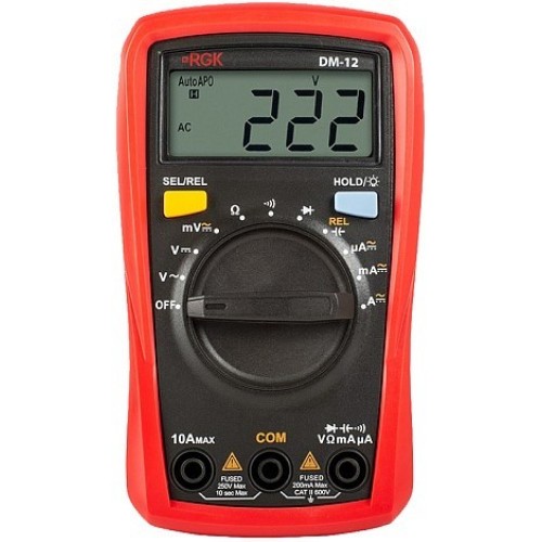 Цифровой мультиметр RGK DM-12 с поверкой
