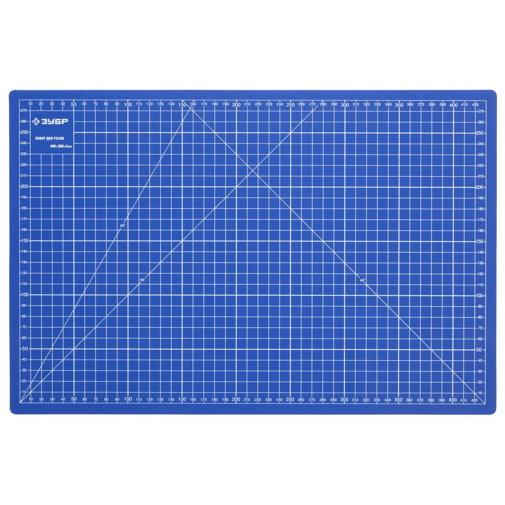 ЗУБР 450 х 300 х 3 мм, непрорезаемый коврик (09902)