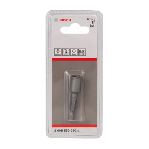 Головка Bosch магнитная торцевая 1/4'' 8х50мм (080)