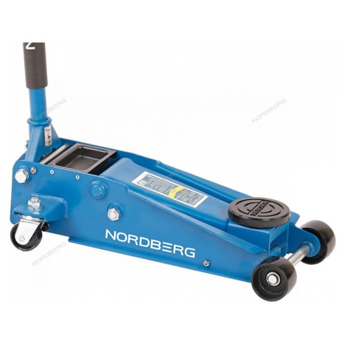 Домкрат подкатной с резиновой насадкой, быстрый подъем NORDBERG N3203 3т