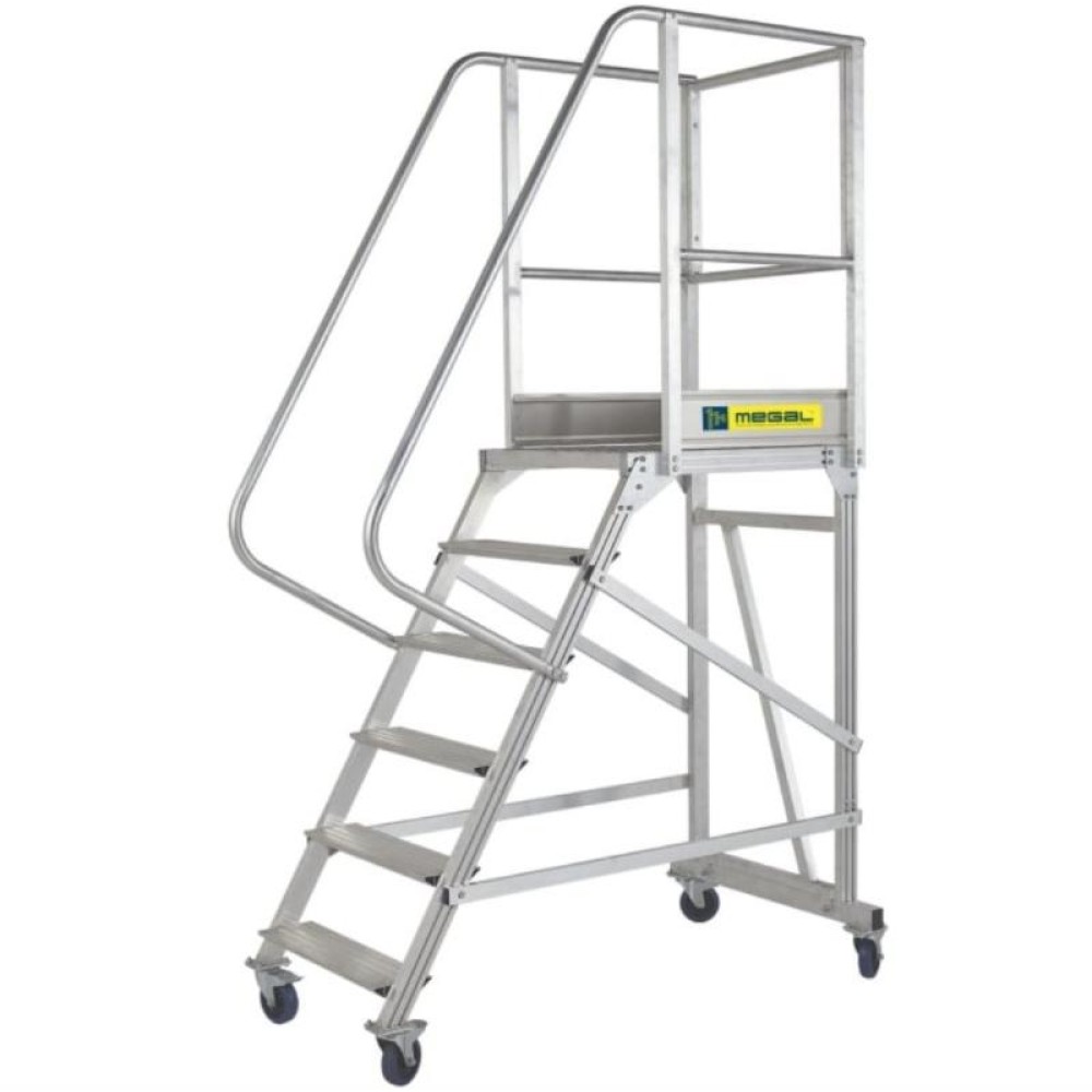 Вышка - стремянка разборная на колесах (150 кг) MEGAL ВС-1.5