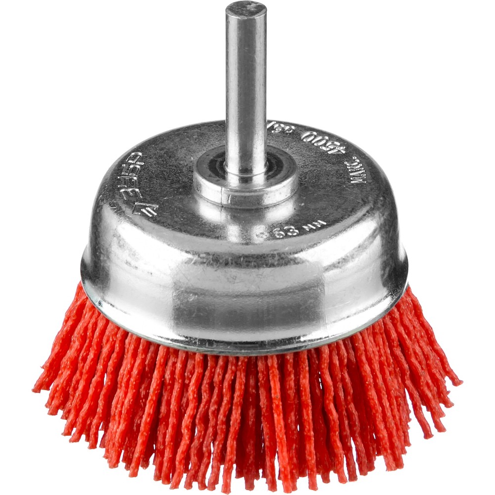 ЗУБР 63 мм, нейлоновая проволока, чашечная щетка для дрели, Профессионал (35165-063)