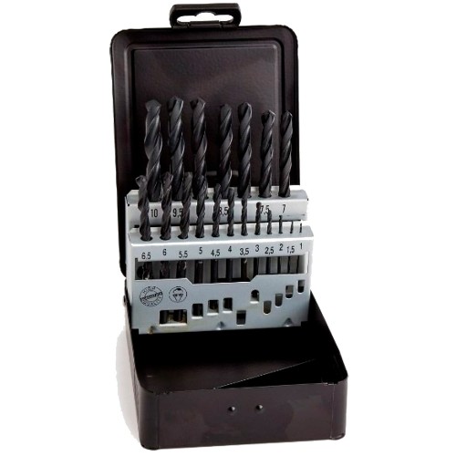 Набор сверл по металлу Milwaukee HSS-R 1-10мм 19шт (468)