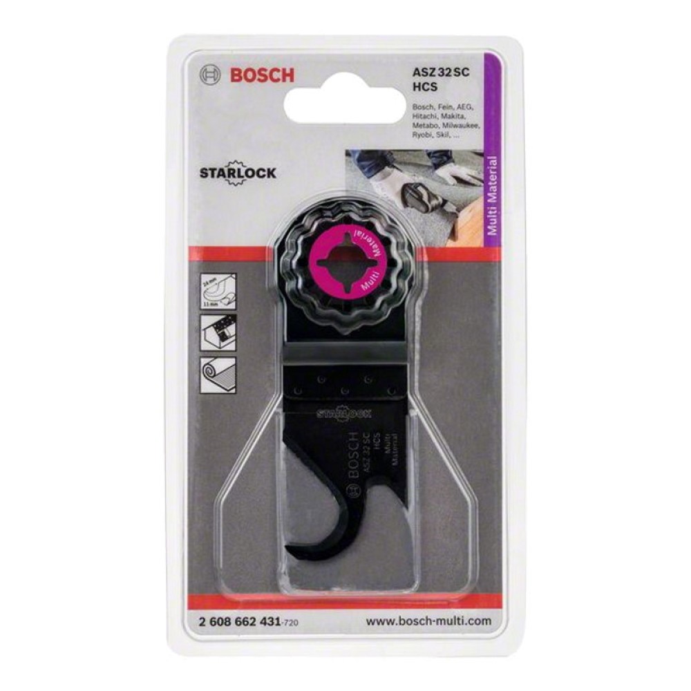 Нож для МФИ Bosch Starlock ASZ32SC 24мм (431)