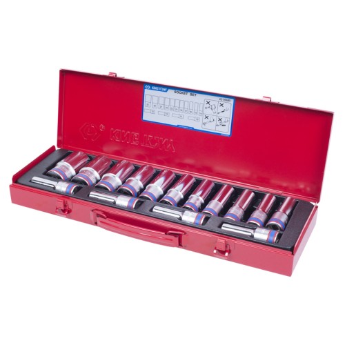 Головок торцевых к-т глубоких 6гр, 10-32 мм, 15 пр., 1/2",KINGTONY