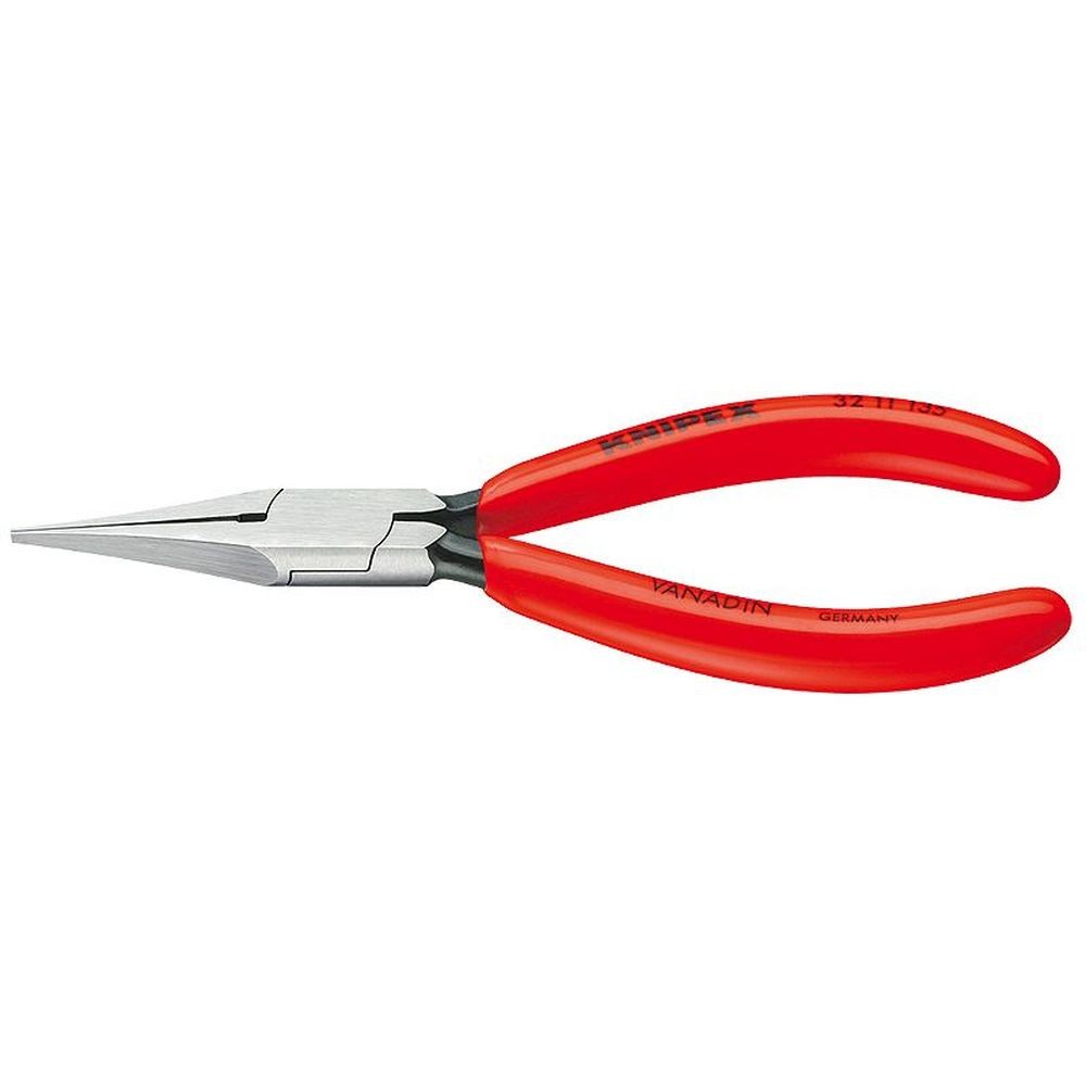 Плоскогубцы для регулировки реле, узкие губки 34 мм, длина 135 мм, фосфатированные, обливные ручки