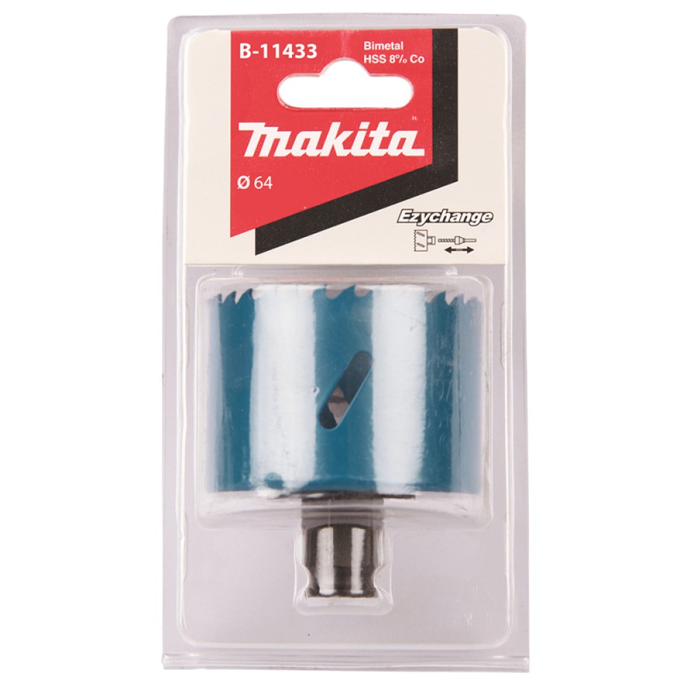 Коронка Makita Ezychange 64мм биметаллическая (B-11433)