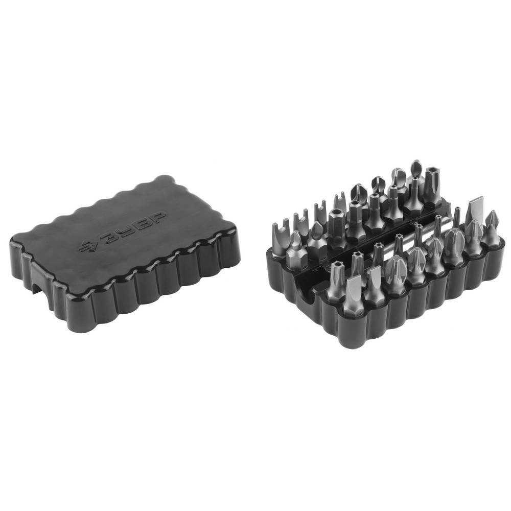 ЗУБР 33 шт, набор специальных бит с магнитным адаптером (26046-H33)