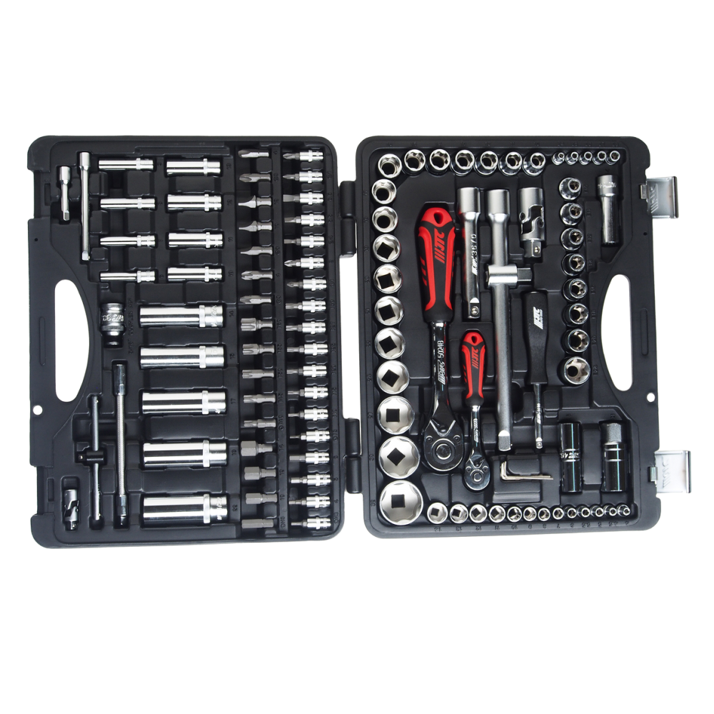 Набор головок торцевых и вставок JTC 1/4" & 1/2" для поврежденных болтов и гаек 110 предметов