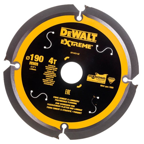 Диск пильный универсальный DeWalt DT1472 190х30мм 4T