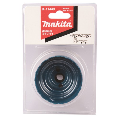 Коронка Makita Ezychange 68мм биметаллическая (B-11449)