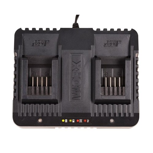 Двойное зарядное устройство WORX WA3772, 20В, 2*1A