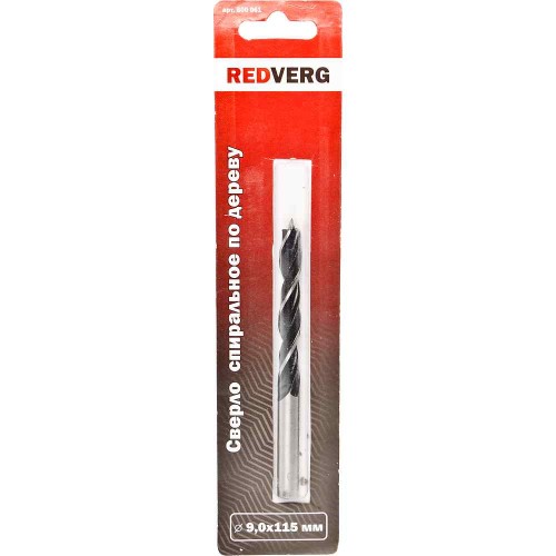 Сверло по дереву REDVERG HCS 9х115мм (600061)