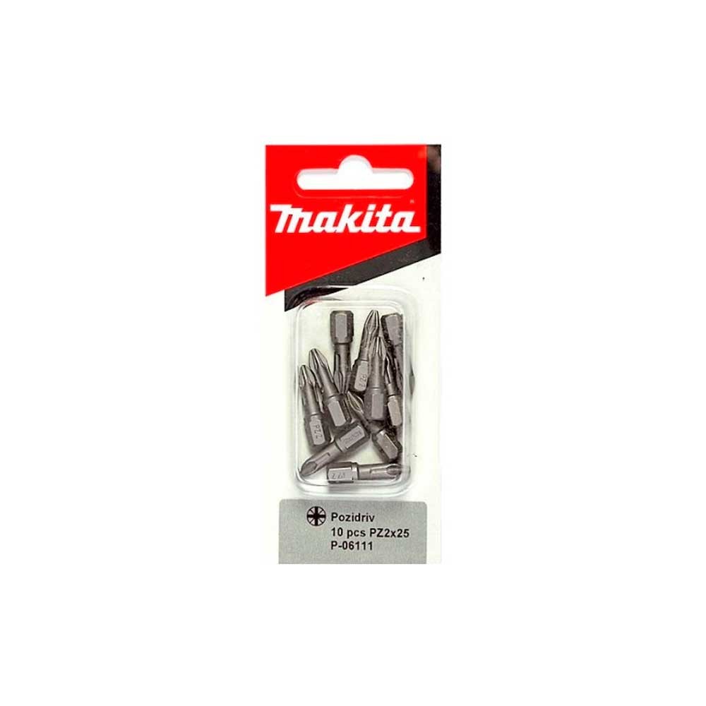 Набор бит Makita P-06111 PZ2х25мм 10шт