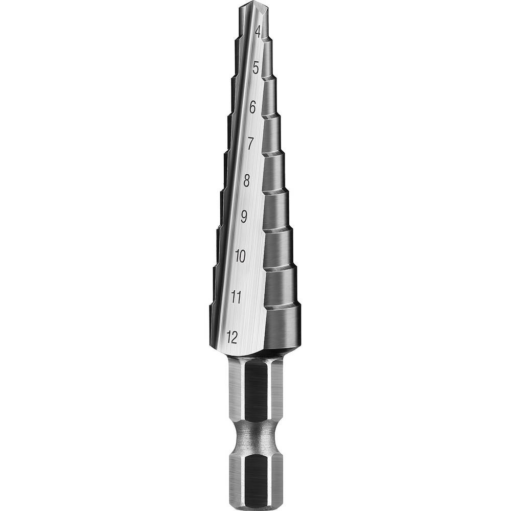 Сверло по металлу ЗУБР Р6М5 4-12 мм ступенчатое (29670-4-12-9)