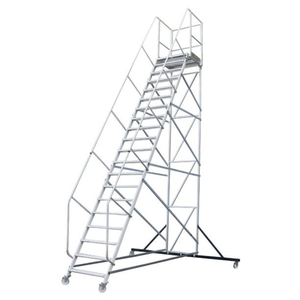 Вышка - стремянка разборная на колесах (150кг+150кг) MEGAL ВС2-5.0