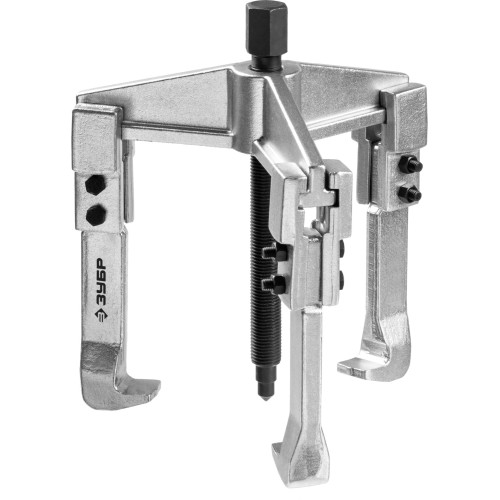 ЗУБР внешний d 30 - 130 мм, внутренний d 70 - 180 мм, раздвижной трехзахватный съемник, Профессионал (43312-180-150)