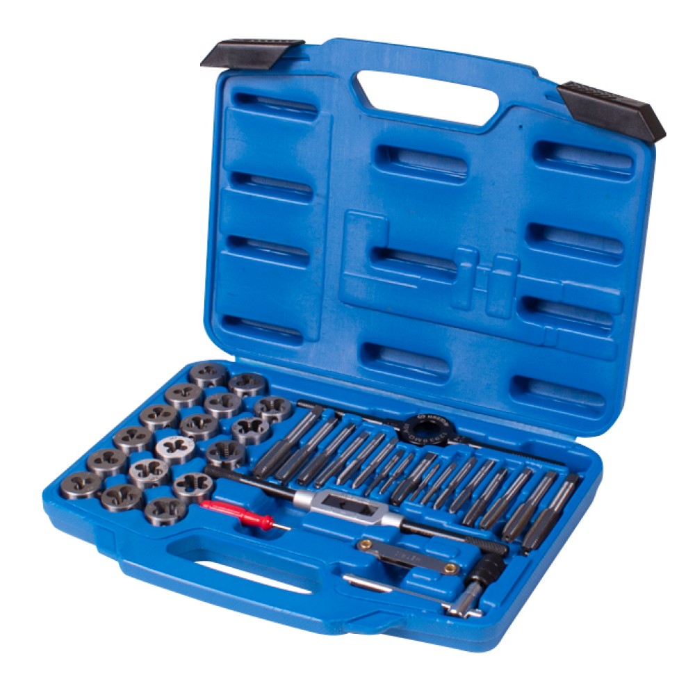 Набор метчиков и плашек KINGTONY SK5 M3-M12, кейс, 39 предметов