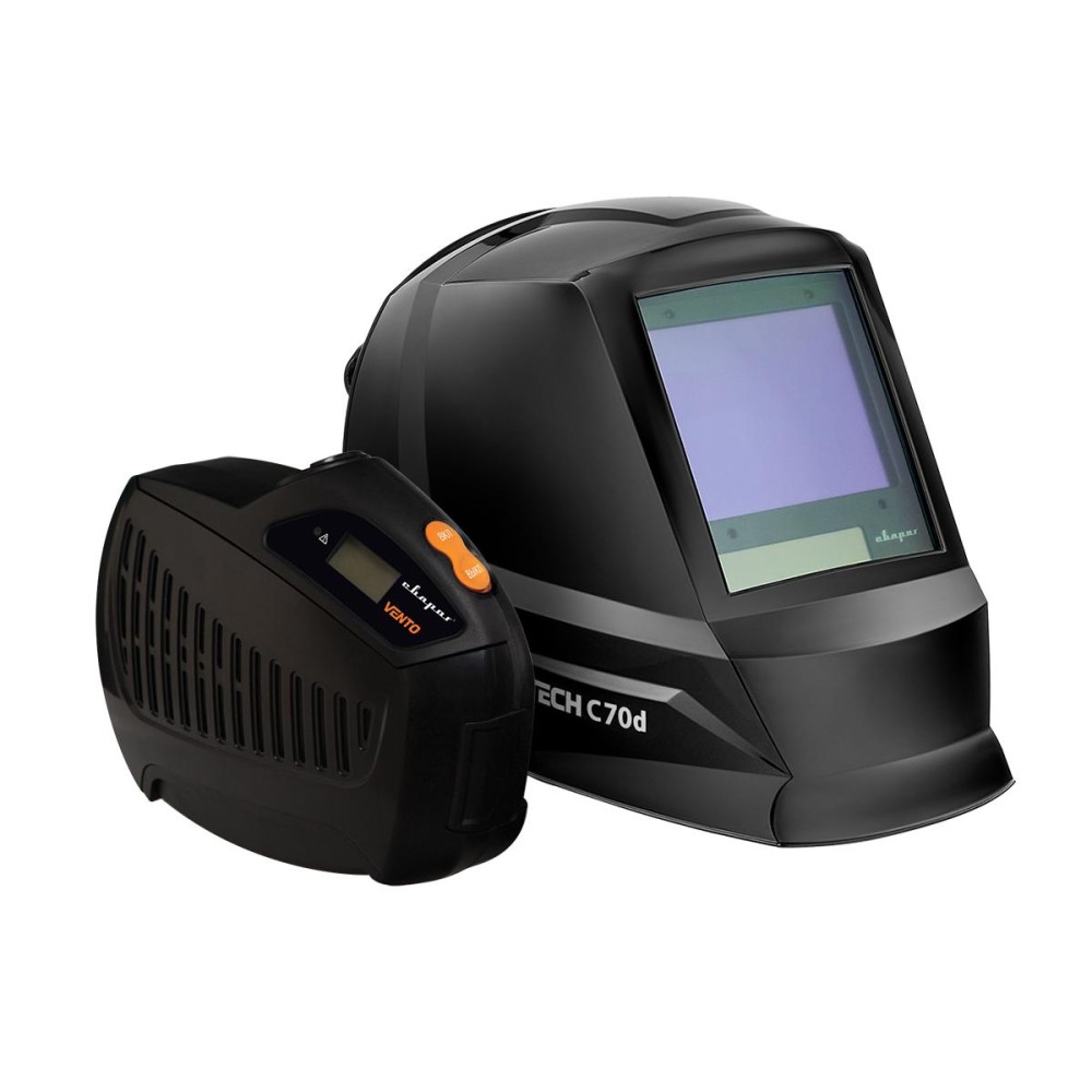 Маска для сварки Сварог TECH C70D + Устройство подачи воздуха VENTO (СИЗОД)