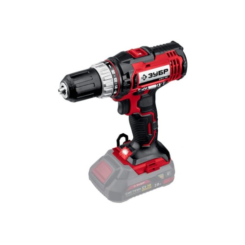 Аккумуляторная дрель-шуруповерт ЗУБР ДШЛ-185 (без акк, без з/у)