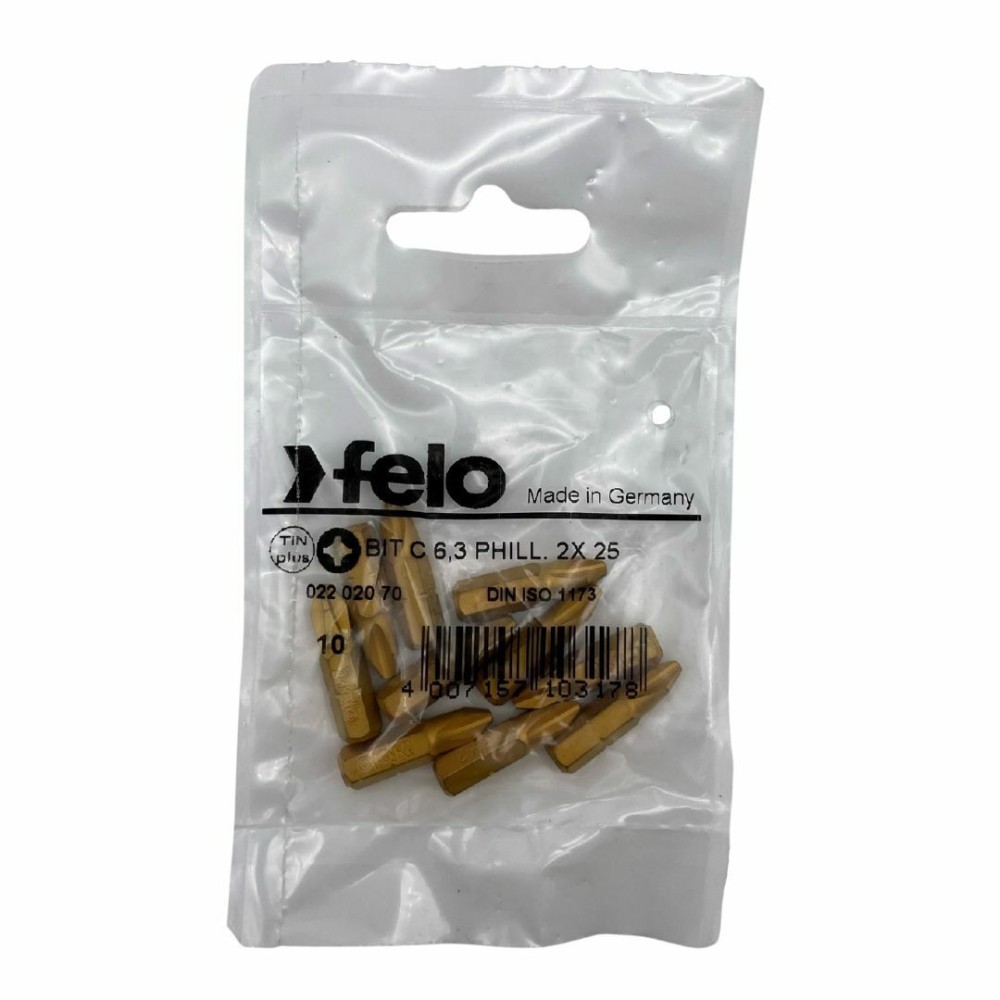 Felo Бита крестовая серия TiN PH 2X25, 10 шт 02202070
