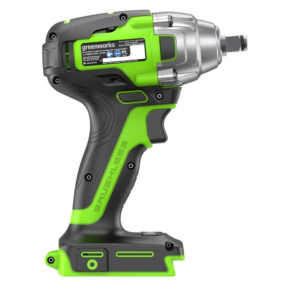 Аккумуляторный гайковерт Greenworks GD24IW ударный (без акк, без з/у)