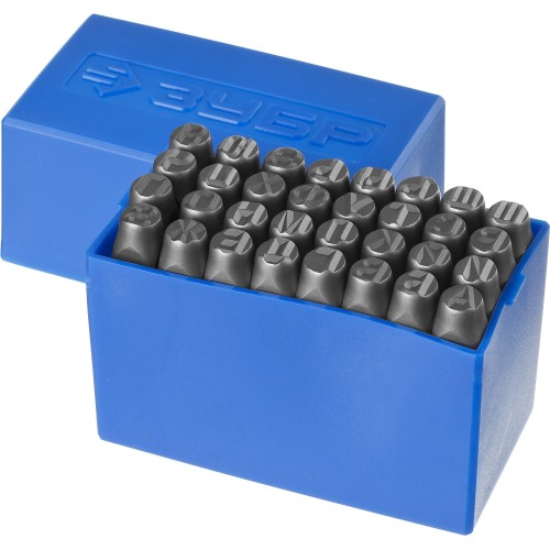 ЗУБР 8 мм, кириллица, штамповочные буквенные клейма, Профессионал (21503-08)