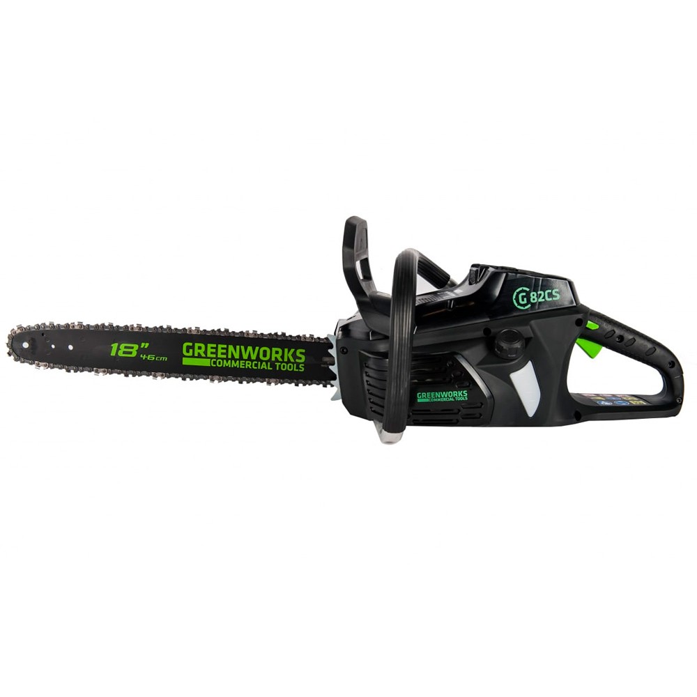 Аккумуляторная цепная пила Greenworks GD82CS50 (без акк, без з/у)