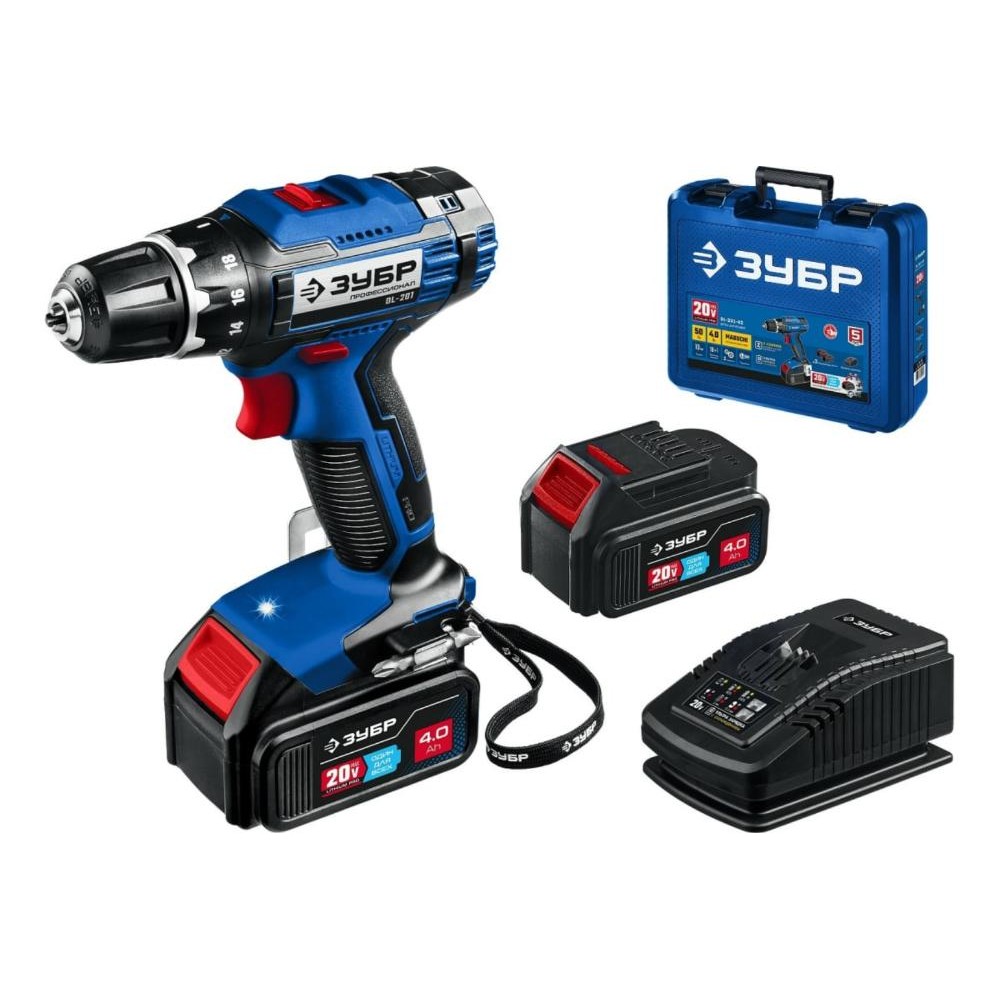 Аккумуляторная дрель-шуруповерт ЗУБР Профессионал DL-201-42