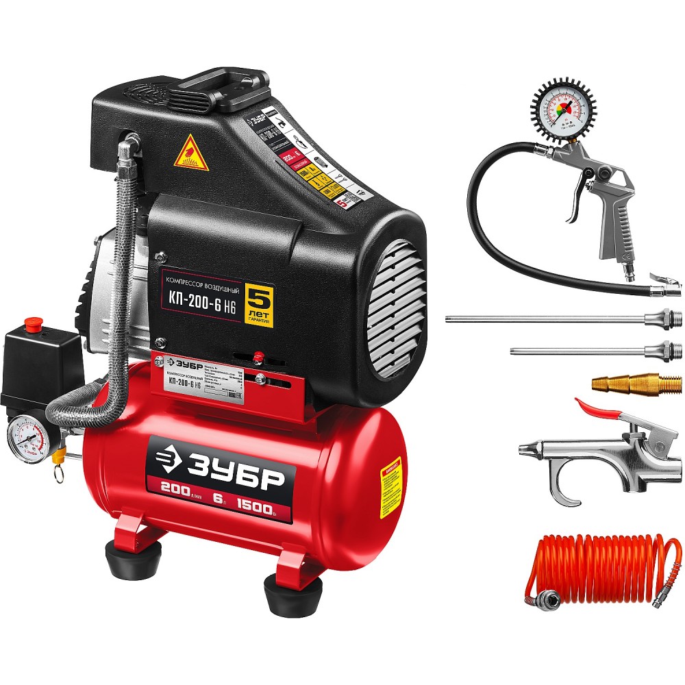 Компрессор ЗУБР КП-200-6 Н6