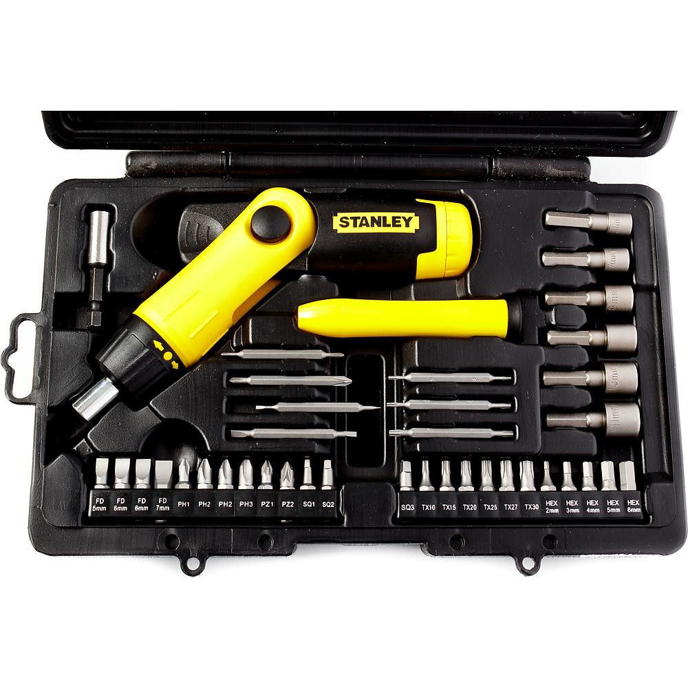 Набор отвертка с битами STANLEY 38 предметов 0-63-038