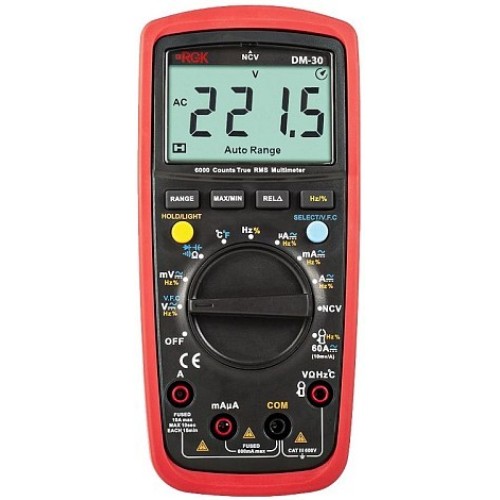 Цифровой мультиметр RGK DM-30 с поверкой