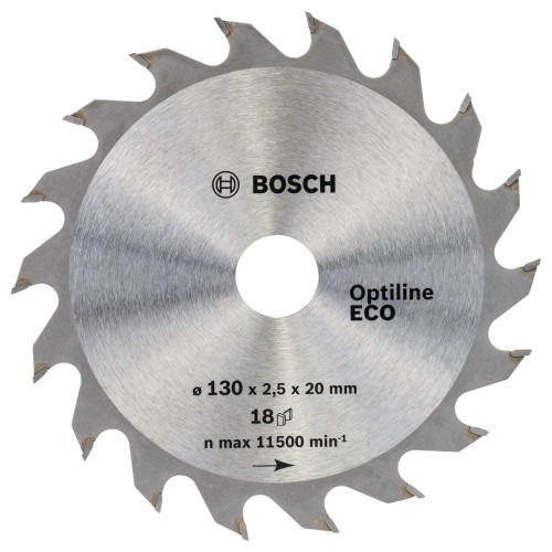 Диск пильный по дереву Bosch Optiline ECO 130х20/16мм 18T (781)